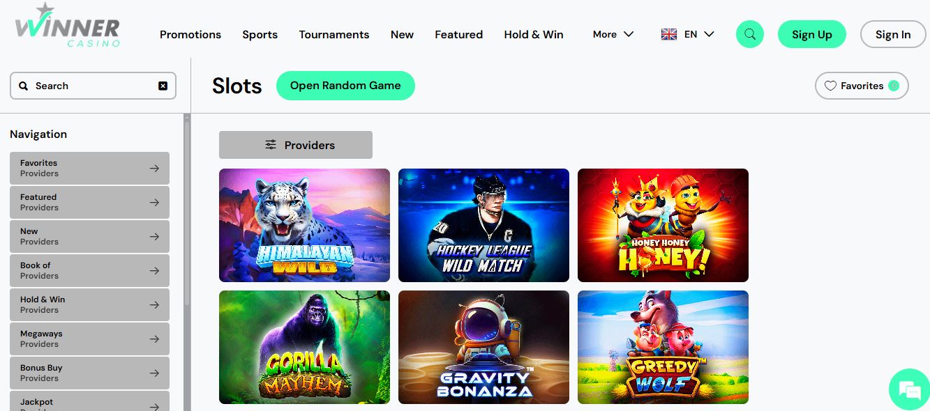 Search and play your favourite slots at casino