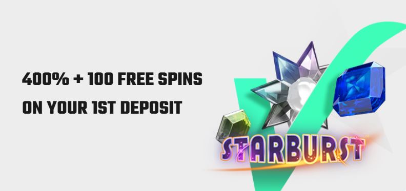 Spin Starburst slots and get four hundred percent bonus
