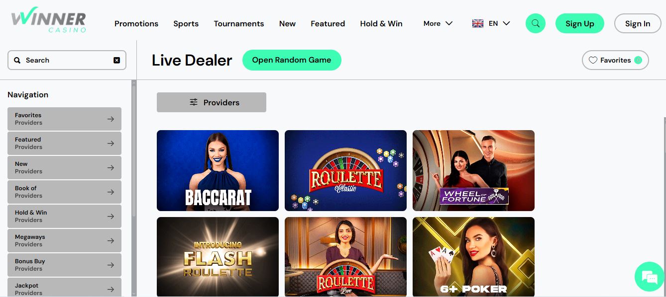 Play live dealer baccarat and roulette with real people